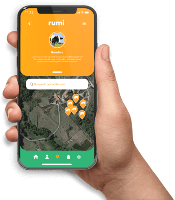 Rumi App vista desde teléfono móvil